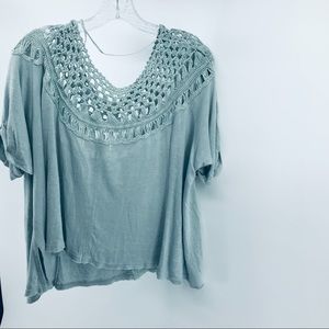 Free People short sleeve knit top